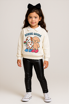 Blusa Moletom Peluciado Infantil Menina Bobbie Gods