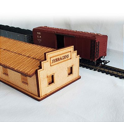 Loja de Ferragens Ferremodelismo Maquete Modelísmo - HO 1:87 MDF para Pintura