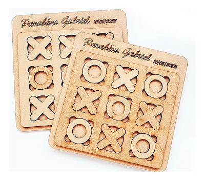 Jogo Da Velha Mdf Lembrancinha Personalizado Festa Escola.