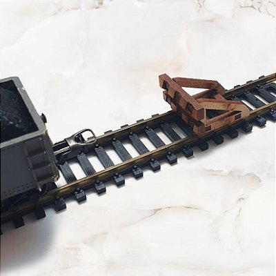 Fim de Linha para Maquetes Dioramas e Ferromodelismo Trem - Escala Ho 1:87 / mdf p/ Pintura c/ 6