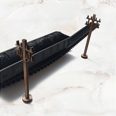 Poste Telegráfico para Maquetes Dioramas e Ferromodelismo Trem - Escala Ho 1:87 / mdf p/ Pintura c/ 10