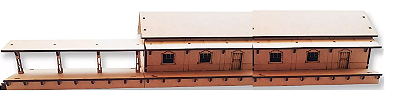Estação Férrea grande- Ho 1:87 Maquetes/ Modelísmo mdf p/ Pintura (pedido de cliente)