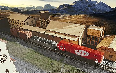 KIt 5 Peças para Maquetes ferromodelismo HO 1:87 em MDF p Pintura