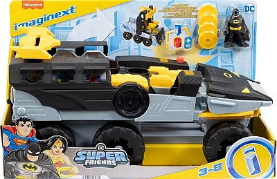 Batmóvel Bat-Tank + Boneco Batman - Imaginext DC Super Friends - Fisher Price - Mattel