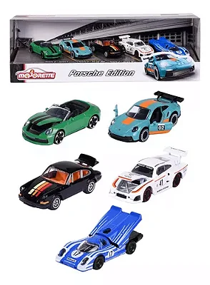 Pack C/ 5 Miniaturas Porsche - Giftpack - Majorette - 1/64 -MAJ212053172