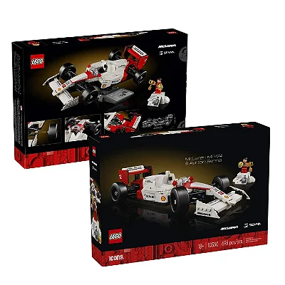 LEGO Icons - McLaren MP4/4 e Ayrton Senna 693 Peças - 10330
