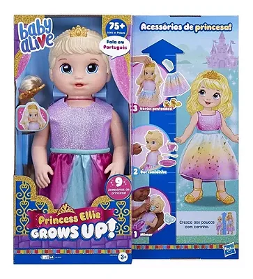 Baby Alive Princess Ellie Grows Up! Loira F5236 Hasbro
