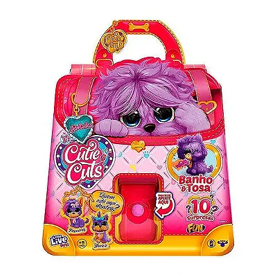 *Pelúcia Adotados Cutie Cuts Salão De Beleza Rosa F0066-3 - FUN