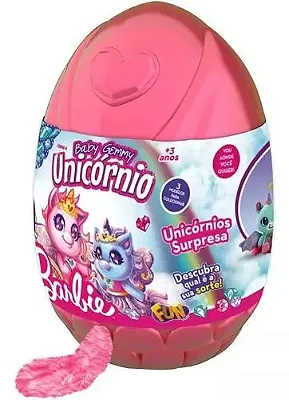 Barbie Ovo Surpresa Baby Gemmy- Unicórnio  F0066-6 Fun