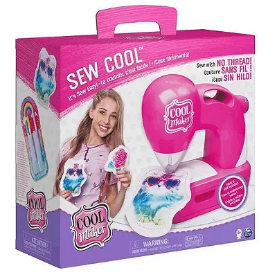 Máquina De Costura Infantil Rosa Cool Maker - 2242 - Sunny Brinquedos