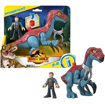 Imaginext Jurassic World Dominion Therizinosaurus e Owen Fisher-Price - GVV63 - Mattel