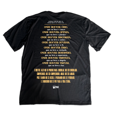 Camiseta Oversized UseDons São Francisco de Assis - Preto ref 3178