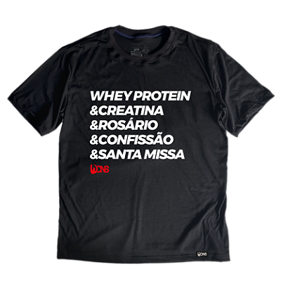 Camiseta Oversized Whey, Rosário, Confissão e Missa ref 260