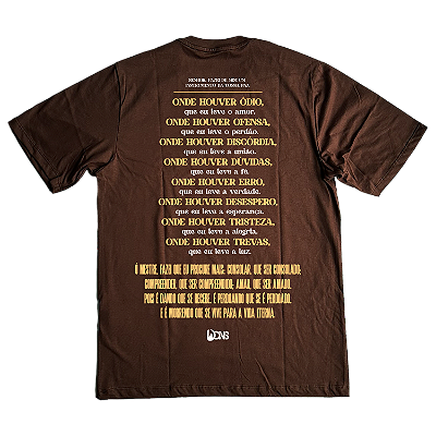 Camiseta UseDons São Francisco de Assis - Marrom ref 3178