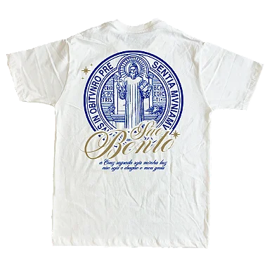 Camiseta Medalhão São Bento - Off White ref 3226