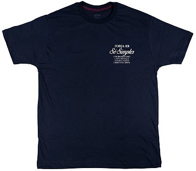 Camiseta Sê Simples - São Josemaria Escrivá - Azul Marinho ref 3234