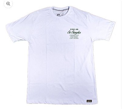 Camiseta Sê Simples - São Josemaria Escrivá - Branco ref 3234