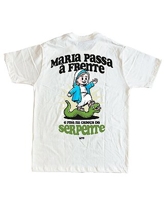Camiseta Maria passa à frente Retrô - Off-White ref 3249