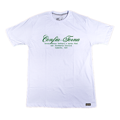 Camiseta Confia, Torna, Invoca - Branco ref 3233