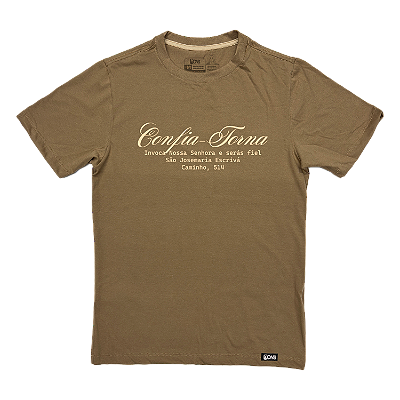 Camiseta Confia, Torna, Invoca - Mocha ref 3233