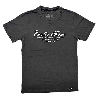Camiseta Confia, Torna, Invoca - Grafite ref 3233
