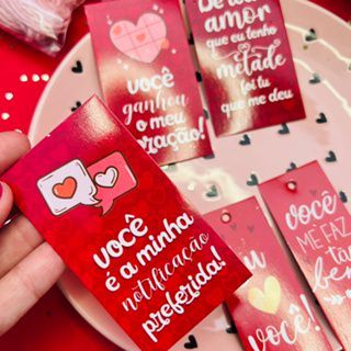 25 Cartões com Frases de Amor "Notificação Favorita", Tag Namorados, Tag Frases de Amor
