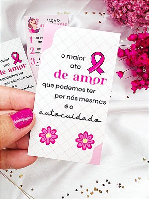 50 Tags Cartão Outubro Rosa, Lembrança para Presentes