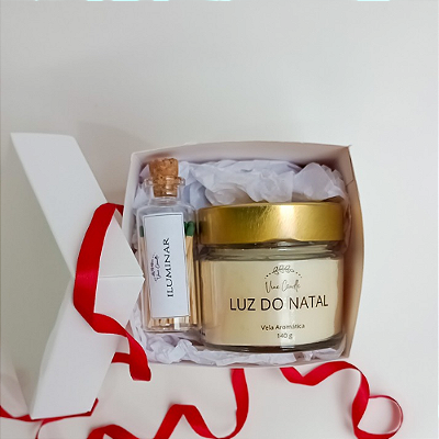 KIT LUZ DO NATAL - VELA AROMÁTICA