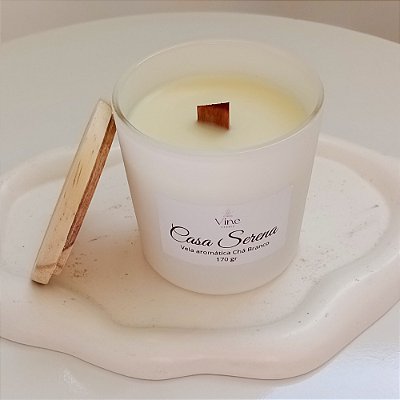 Vela Aromática Casa Serena - Chá Branco 170 g