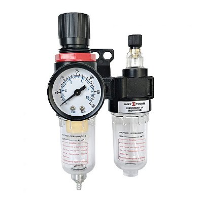 FRL-00 – CONJUNTO REGULADOR LUBRIFIL PEQUENO 1/4″ PROFISSIONAL