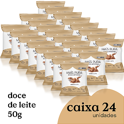 Pipoca Artesanal Mais Pura Doce de Leite 50g (24 unidades)