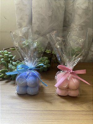 Kit 5 mini Vela Bubble aromática