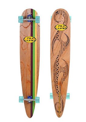 Skate Longbrothers Clássico Tribal Maori 55 polegadas