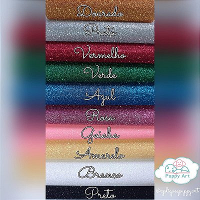 Kit Glitter termocolante - 10un 1 de cada cor!