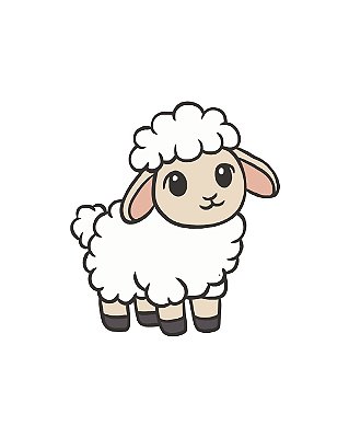 Estampa Digital DTF PuppyArt! Ovelha2