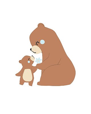 Estampa Digital DTF PuppyArt! Ursa Mãe 2