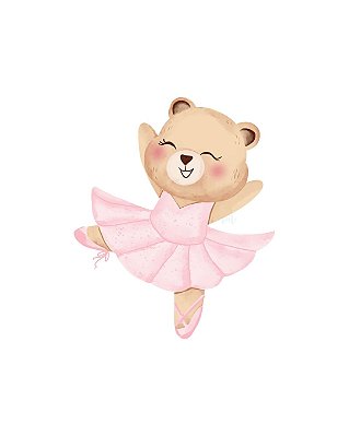 Estampa Digital DTF PuppyArt! Ursinha Bailarina 2