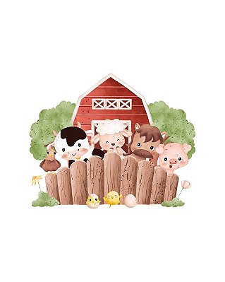 Estampa Digital DTF PuppyArt! Fazendinha 1