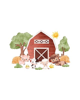 Estampa Digital DTF PuppyArt! Fazendinha 2