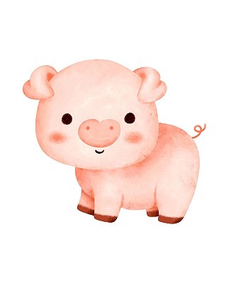 Estampa Digital DTF PuppyArt! Porco 1