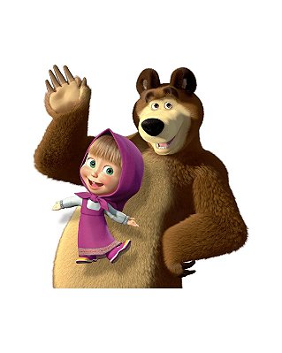 Estampa Digital DTF PuppyArt Masha e o Urso 2