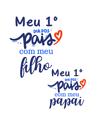 Estampa Digital DTF PuppyArt KIT 1 dia dos pais menino