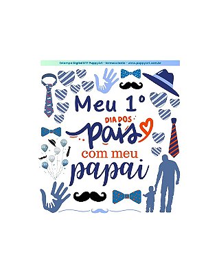 Estampa Digital DTF PuppyArt Cartela Dia dos Pais