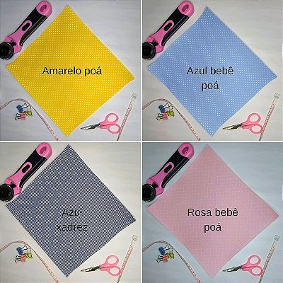 Tecido tricoline termocolante Estampado