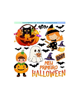 Estampa Digital DTF PuppyArt Cartela Halloween