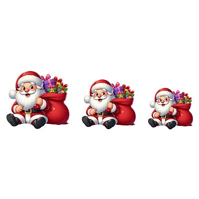 Estampa Digital DTF PuppyArt! Papai Noel Presentes