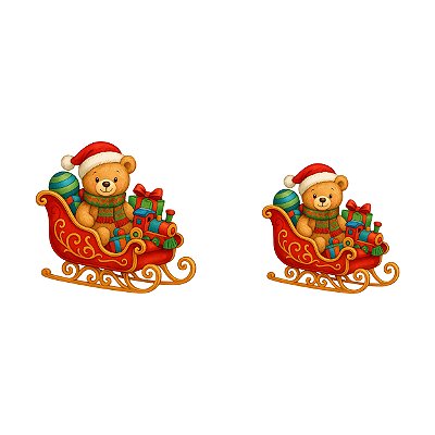 Estampa Digital DTF PuppyArt! Ursinho trenô