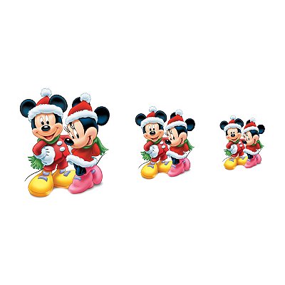 Estampa Digital DTF PuppyArt! Mickey e Minnie natal