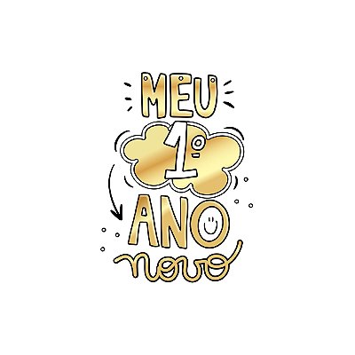 Estampa Digital DTF PuppyArt! Meu 1 ano novo Pandoca