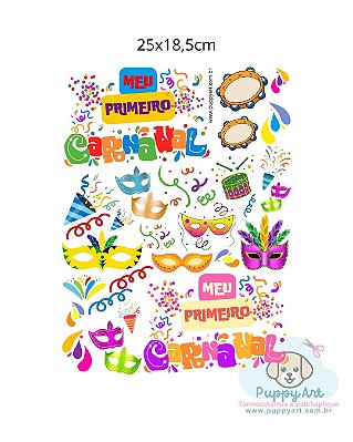 Estampa Digital DTF Cartela Carnaval